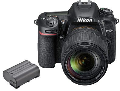 Nikon D7500 DSLR Camera with AF-S 18-140mm VR Lens + SanDisk 64GB Memory  Card + Case + Tripod + UV Filter + A-Cell Accessory Bundle